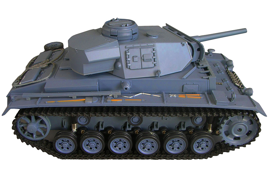 Radiostyrd stridsvagn - 1:16 - Panzerkampfwagen III - 2,4Ghz - BB+IR - RTR