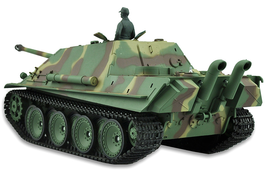 Radiostyrd stridsvagn - 1:16 - Jagdpanther - Cammo - 2,4Ghz - BB+IR - RTR