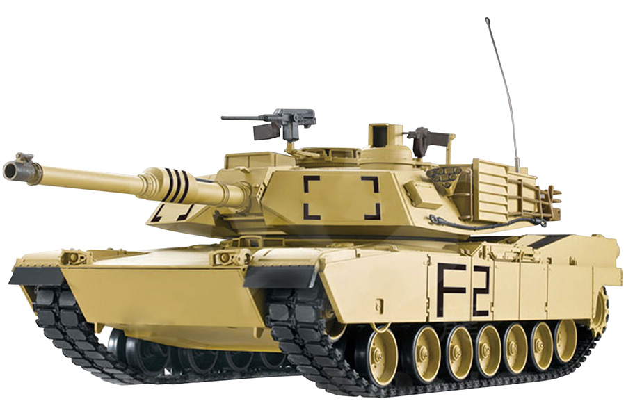 Radiostyrd stridsvagn - 1:16 - M1A2 Abrams - 2,4Ghz - Met. vxl BB+IR - RTR