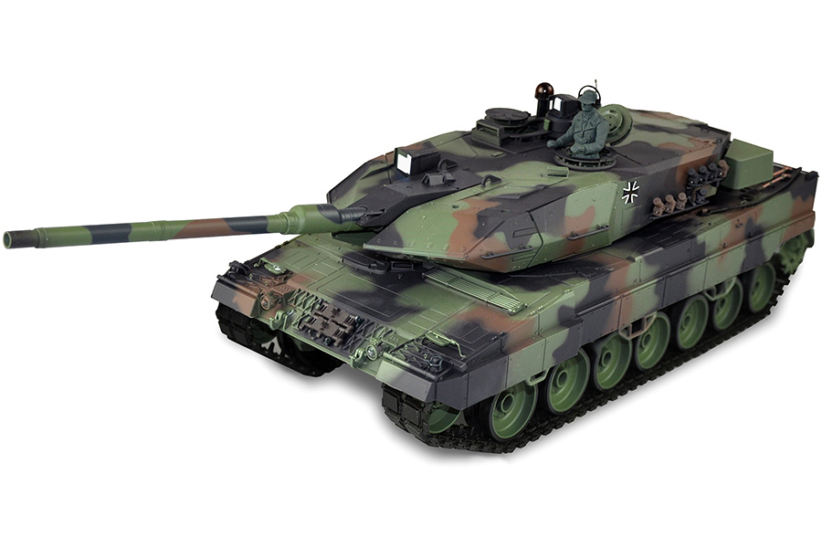 Radiostyrd stridsvagn - 1:16 - Leopard 2 A6 Met. vxl - 2,4Ghz - BB+IR - RTR