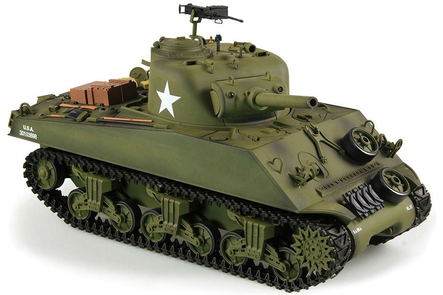 Radiostyrd stridsvagn - 1:16 - Sherman Met.vxl - 2,4Ghz - BB+IR - RTR