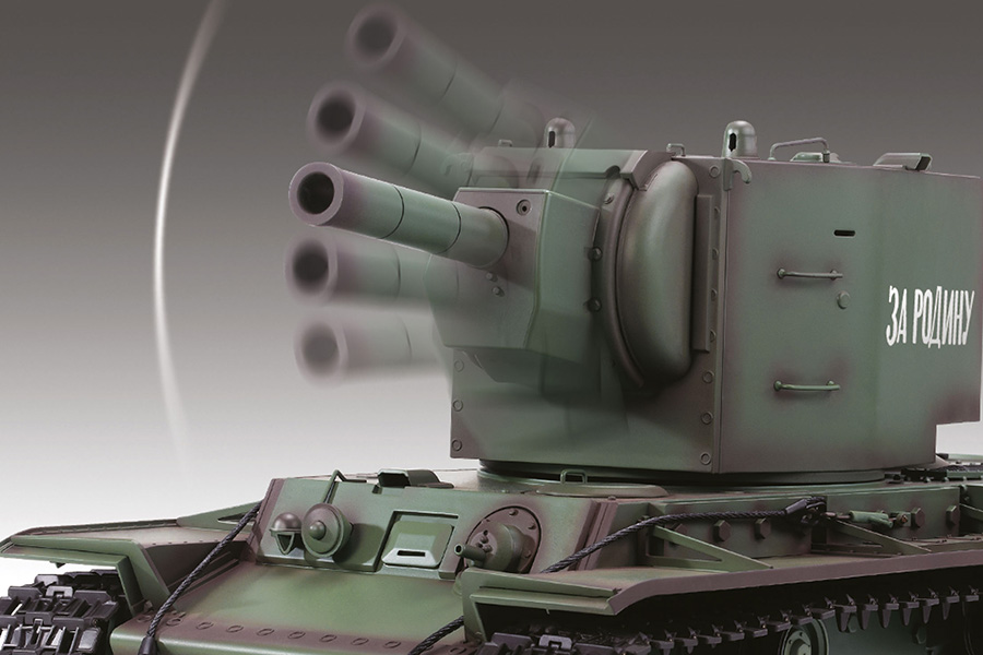 Radiostyrd stridsvagn - 1:16 - Russian KV-2 - 2,4Ghz - BB+IR - RTR
