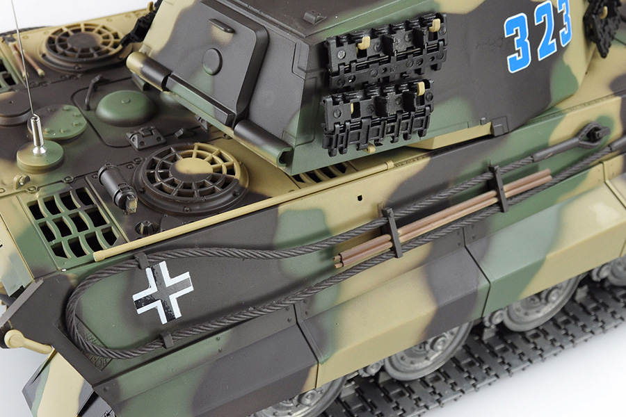 Rc tank - 1:16 - Königstiger Henschel Tower Met. upgr. - 2,4Ghz - BB+IR - RTR