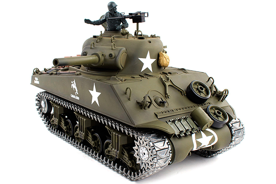 Radiostyrd stridsvagn - 1:16 - Sherman Met. upg. II - 2,4Ghz - BB+IR - RTR