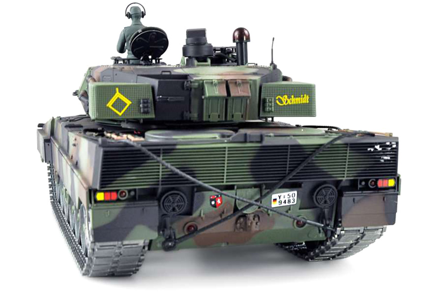 Radiostyrd stridsvagn - 1:16 - Leopard 2A6 Met. upg. - 2,4Ghz - BB+IR - RTR