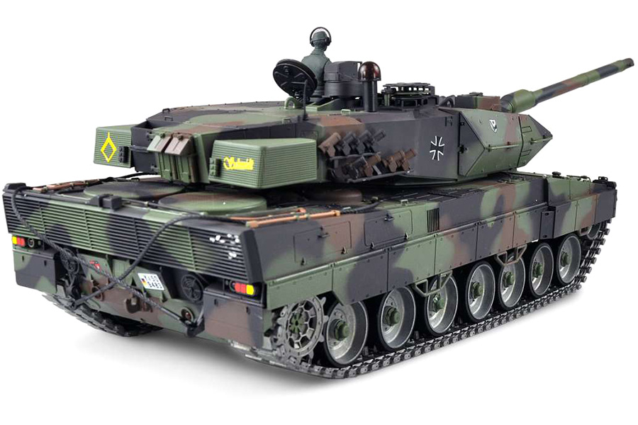 Radiostyrd stridsvagn - 1:16 - Leopard 2A6 Met. upg. - 2,4Ghz - BB+IR - RTR