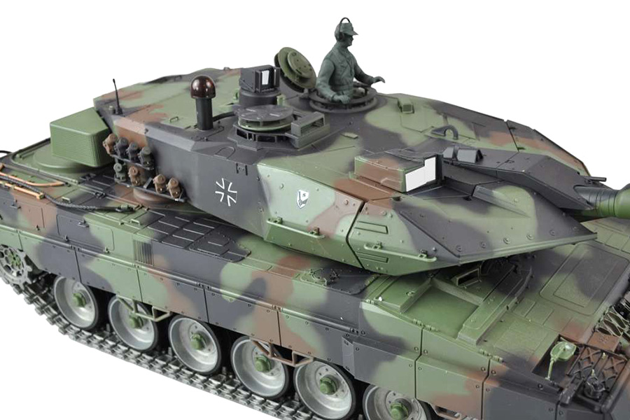 Radiostyrd stridsvagn - 1:16 - Leopard 2A6 Met. upg. - 2,4Ghz - BB+IR - RTR