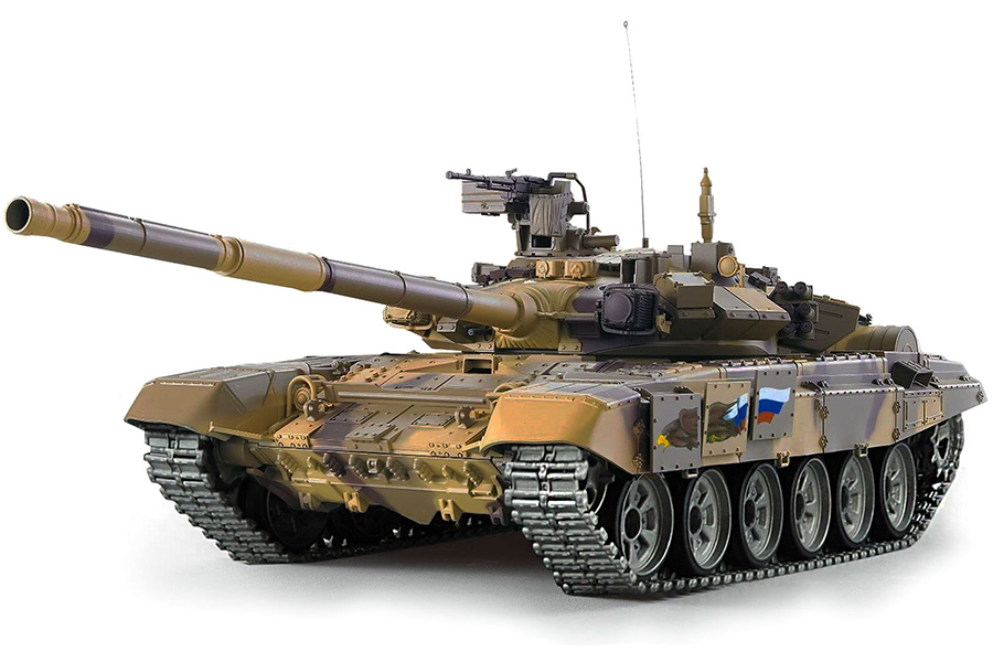 Radiostyrd stridsvagn - 1:16 - T-90 Met. upg - 2,4Ghz - BB+IR - RTR