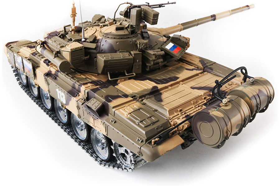 Radiostyrd stridsvagn - 1:16 - T-90 Met. upg - 2,4Ghz - BB+IR - RTR