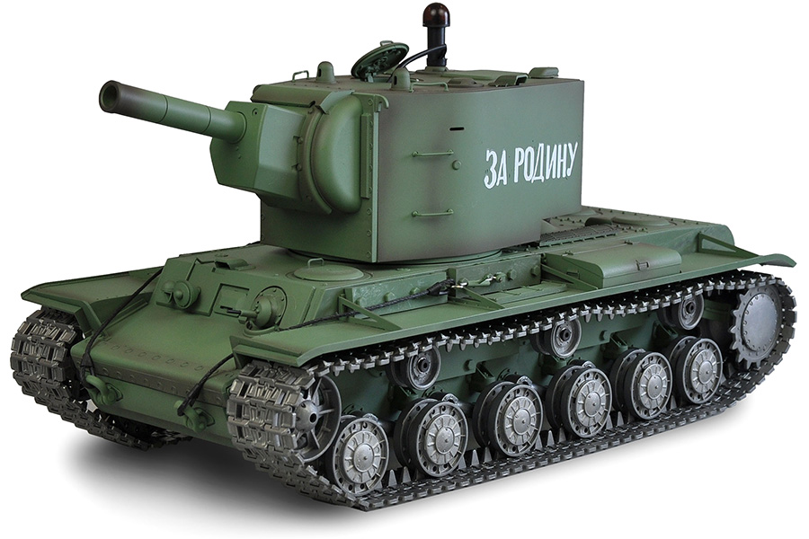 Radiostyrd stridsvagn - 1:16 - Russian KV-2 Met. upg. - 2,4Ghz - BB+IR - RTR