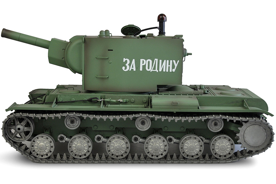 Thumbnail 654 fr Radiostyrd stridsvagn - 1:16 - Russian KV-2 Met. upg. - 2,4Ghz - BB+IR - RTR