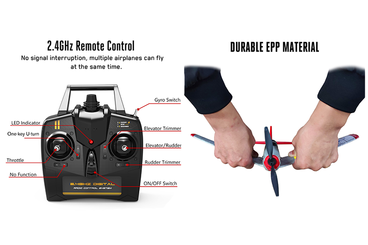 Radiostyrt flygplan - Mini Corsair BL - 2,4Ghz - SRTF