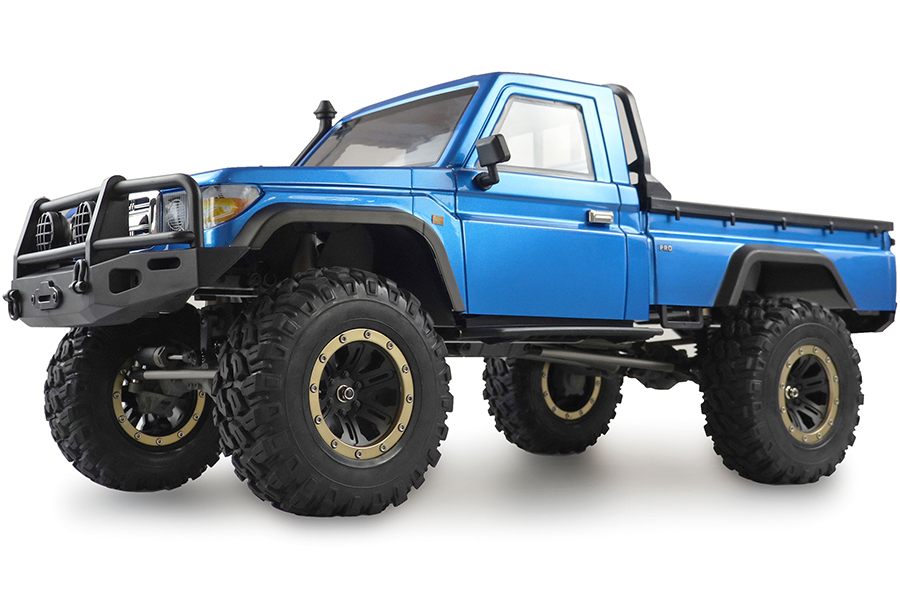 Radiostyrd bil - 1:8 - AMROCK RCX8P Crawler Pick-Up 4wd - Blå - 2,4Ghz - RTR