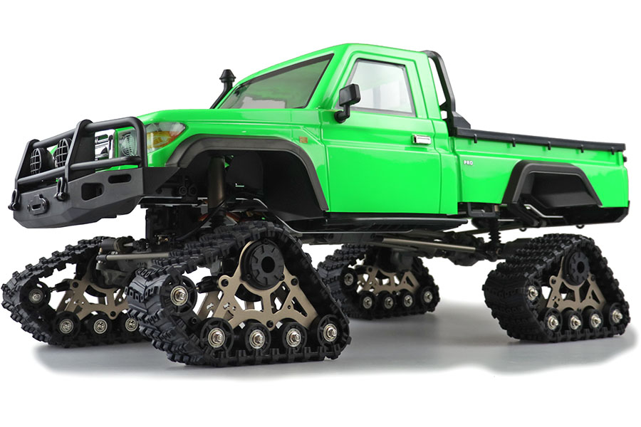 Rc bil - 1:8 - AMROCK RCX8PS Crawler Pick-Up 4wd - Militärgrön - 2,4Ghz - RTR