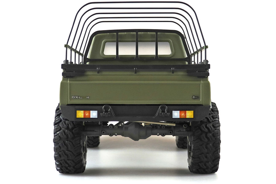Rc bil - 1:8 - AMROCK RCX8PS Crawler Pick-Up 4wd - Militärgrön - 2,4Ghz - RTR