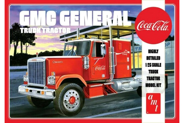 RC Radiostyrt Byggmodell Lastbil - GMC General Semi Tractor - 1:25 - AMT