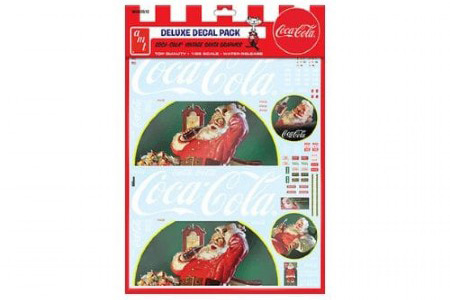 RC Radiostyrt Vintage Coca Cola Santa Clause Big Rig Grahics Decals - 1:25 - AMT