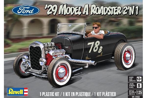 Byggmodell bil - Ford Model A Roadster 29 - 1:25 - Revell