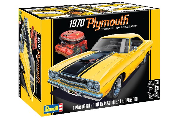 Byggmodell bil - 1970 Plymouth Roadrunner - 1:24 - Revell