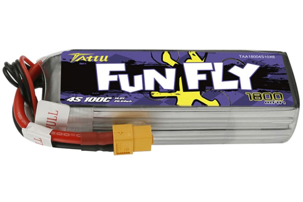 RC Radiostyrt 1800mAh 14.8V 100C Tattu Funfly Series Gens Ace