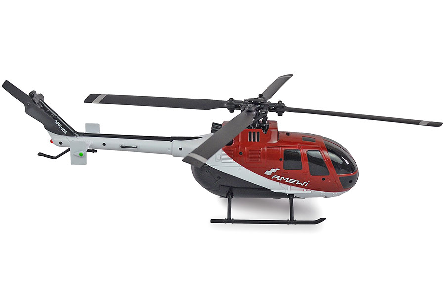Radiostyrd helikopter - AFX-105 Röd - 2,4Ghz - 6G - 4ch - RTF