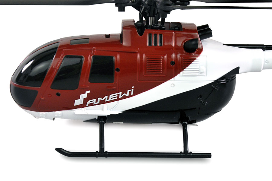 Radiostyrd helikopter - AFX-105 Röd - 2,4Ghz - 6G - 4ch - RTF