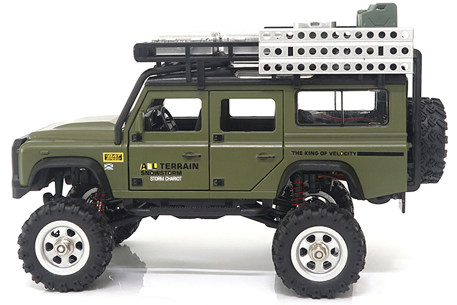 Radiostyrd bil - 1:28 - D90X28 Metall 4WD - 2,4ghz - RTR