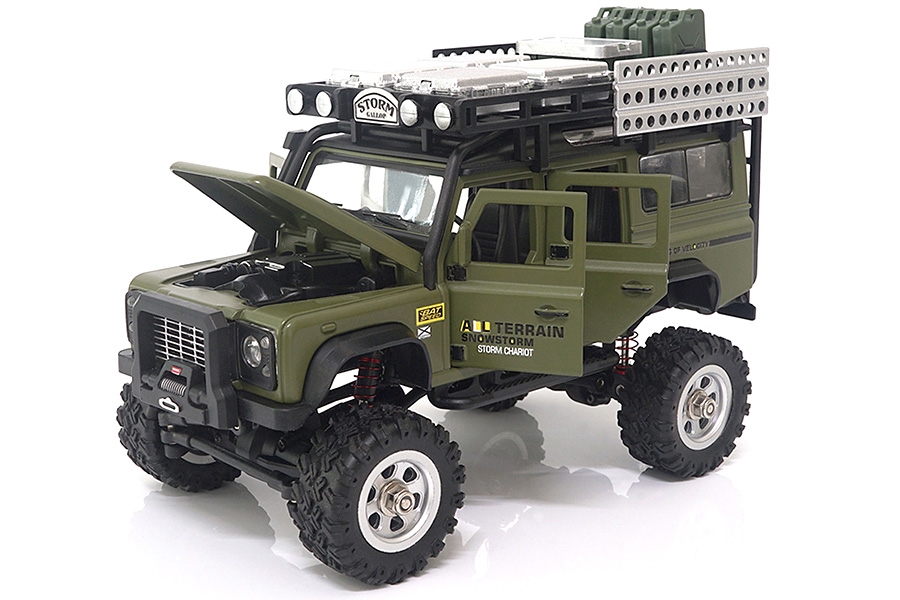 Radiostyrd bil - 1:28 - D90X28 Metall 4WD - 2,4ghz - RTR