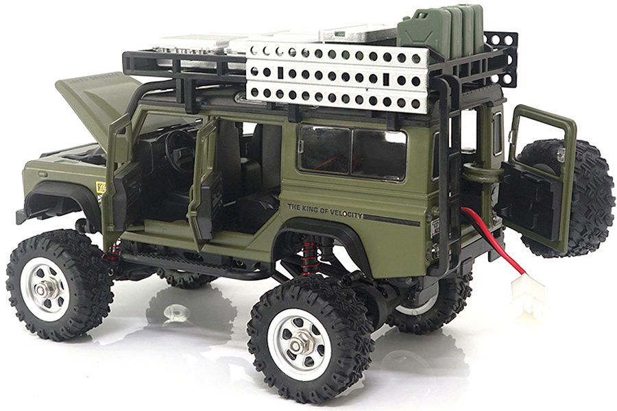 Radiostyrd bil - 1:28 - D90X28 Metall 4WD - 2,4ghz - RTR