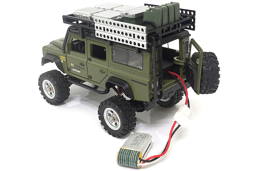 Radiostyrd bil - 1:28 - D90X28 Metall 4WD - 2,4ghz - RTR