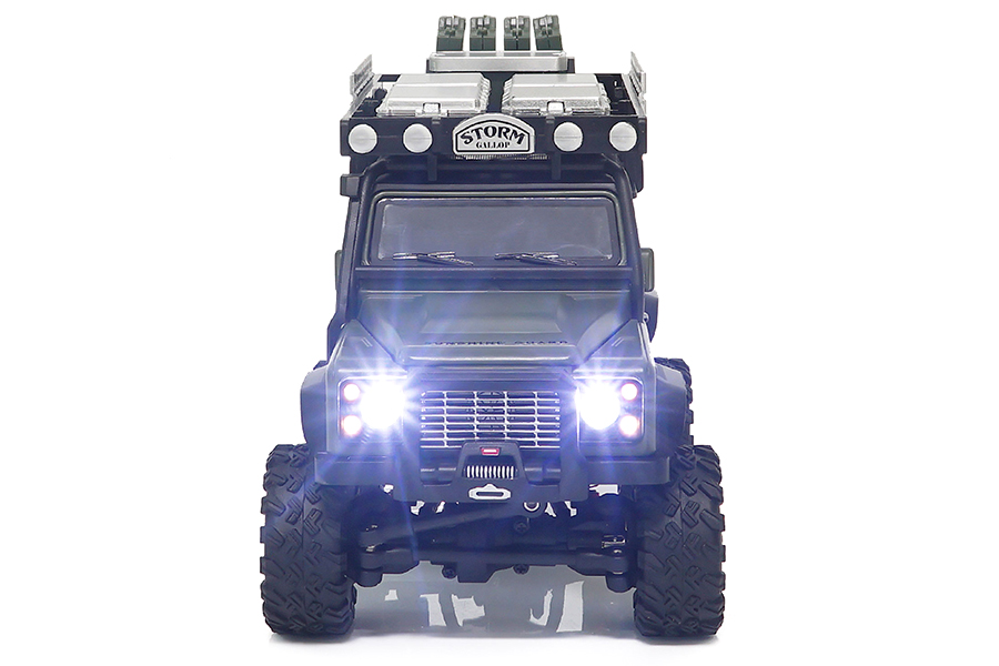 Radiostyrd bil - 1:28 - D90X28 Metall 4WD - 2,4ghz - RTR