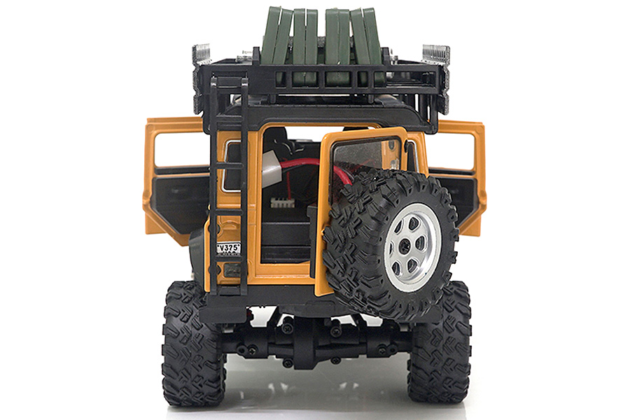 Radiostyrd bil - 1:28 - D90X28 Metall 4WD Orange - 2,4ghz - RTR