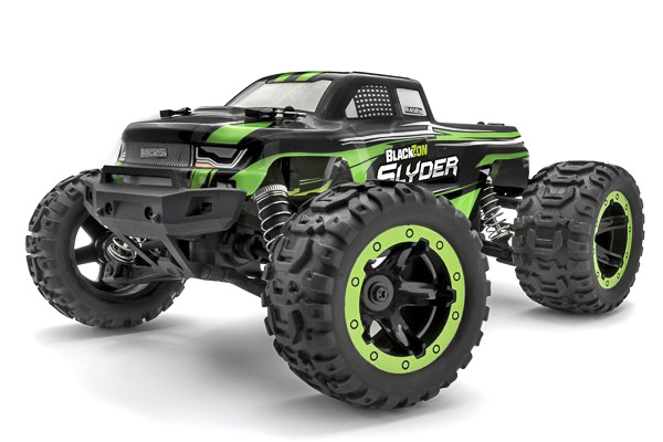 Radiostyrd bil - Slyder MT 4WD Green - 1:16 - 2,4Ghz - RTR