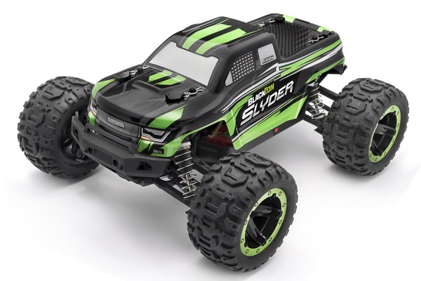 Radiostyrd bil - Slyder MT 4WD Green - 1:16 - 2,4Ghz - RTR