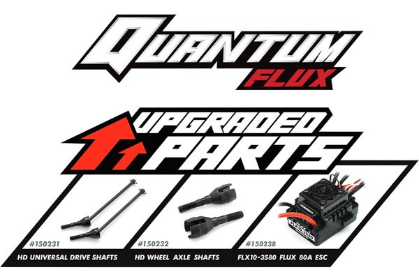 Radiostyrda bilar - 1:10 - Quantum Flux MT BL 80A Silver - 4WD - 2,4Ghz - ARTR