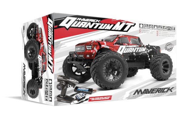 Radiostyrda bilar - 1:10 - Quantum MT Red - 4WD - 2,4Ghz - RTR