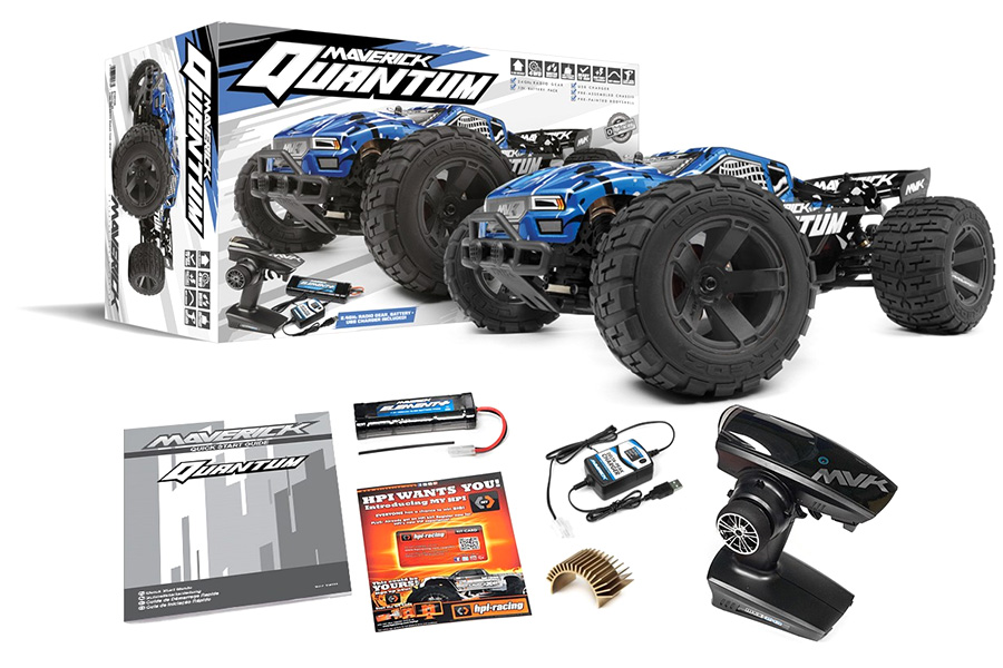 Radiostyrda bilar - 1:10 - Quantum XT Blue - 4WD - 2,4Ghz - RTR