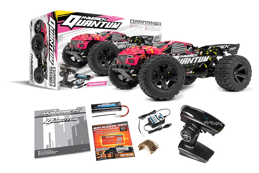 Radiostyrda bilar - 1:10 - Quantum XT Pink - 4WD - 2,4Ghz - RTR