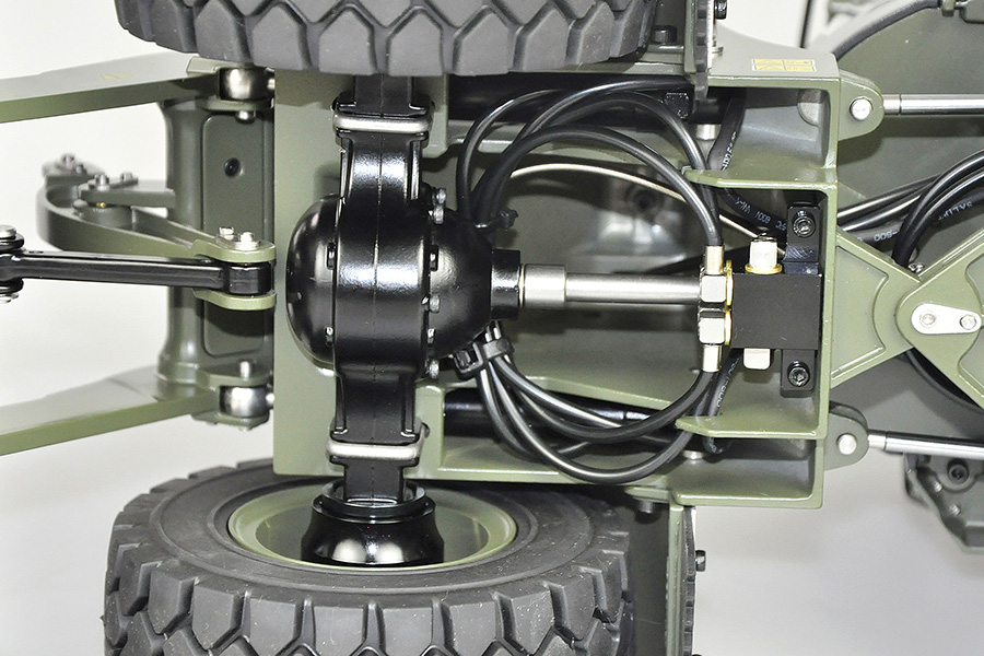 Radiostyrd hydraulisk Hjullastare 1:16 G921H Full Metall Militärgrön 4WD 2,4Ghz - RTR