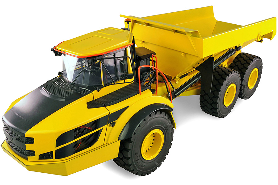 Radiostyrd hydraulisk Dumper 1:14 G121H Full Metall Gul 4WD 2,4Ghz - ARTR