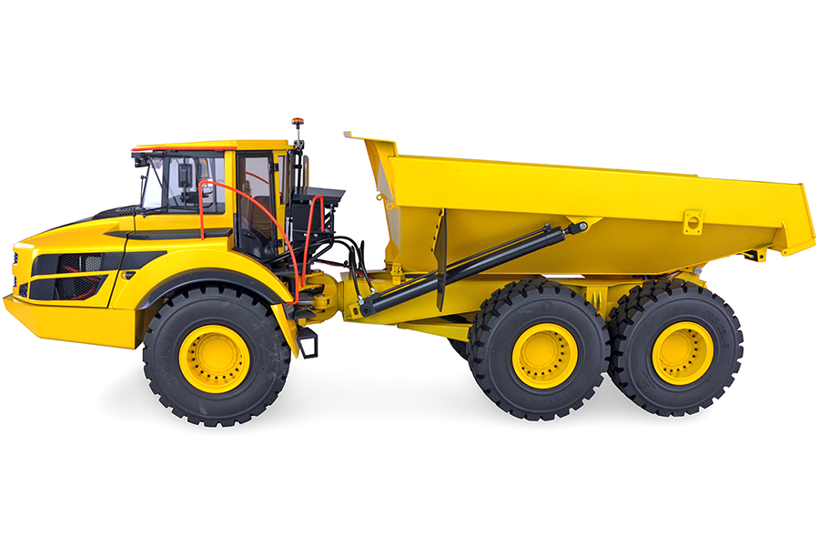 Radiostyrd hydraulisk Dumper 1:14 G121H Full Metall Gul 4WD 2,4Ghz - ARTR