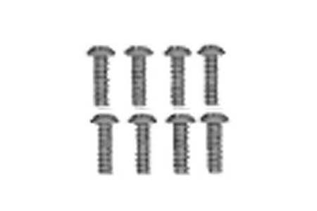 RC Radiostyrt Round Head Screw M2x4 - 68038