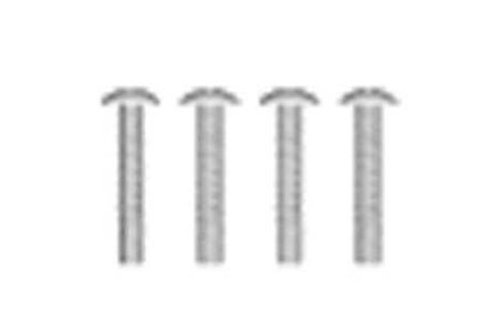 RC Radiostyrt Round Head Screw M2x12 - 68041