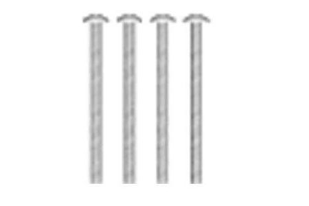 RC Radiostyrt Round Head Screw M2x27 - 68044