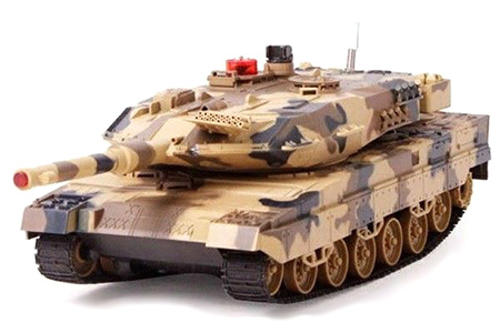 Bild p� Radiostyrd stridsvagn - Battle Leopard - Desert - 1:18 - 2,4Ghz - RTR