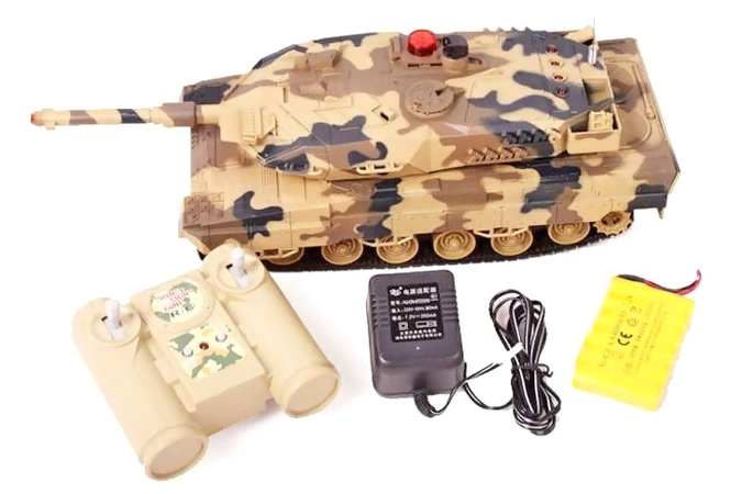 Thumbnail 734 f�r Radiostyrd stridsvagn - Battle Leopard - Desert - 1:18 - 2,4Ghz - RTR