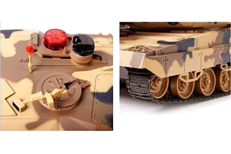 Thumbnail 734 f�r Radiostyrd stridsvagn - Battle Leopard - Desert - 1:18 - 2,4Ghz - RTR