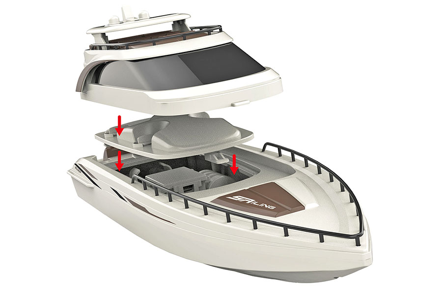 Radiostyrd bt - Rising Sun Cruise Yacht - 2,4Ghz - RTR