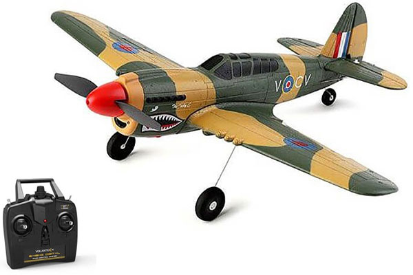 Radiostyrt flygplan - Mini P-40 Warhawk BL - 4 kanals - 2,4Ghz - SRTF