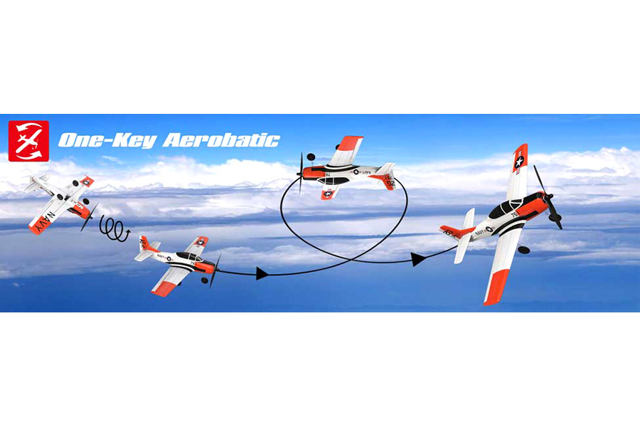 Radiostyrt flygplan - Mini T-28 Trojan BL - 4 kanals - 2,4Ghz - SRTF